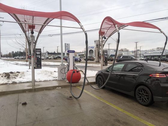 EV charger at Tommy's Express Car Wash