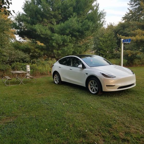EV charger at Shipshewana Campground South Park