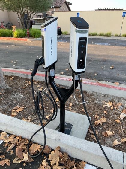 EV charger at Aliso Viejo Center