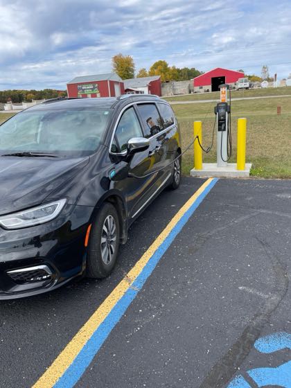 EV charger at Coyne Oil & Propane Evart