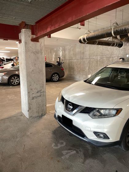 EV charger at Penrose on Mass Apartment