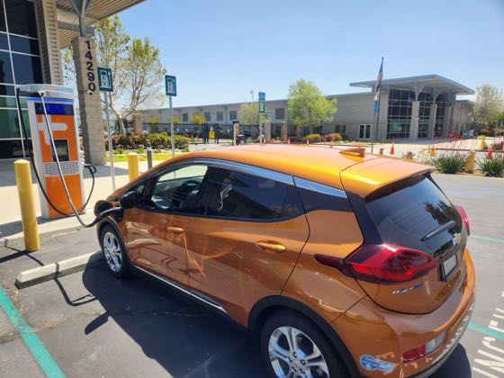 EV charger at Riverside County Department of Waste