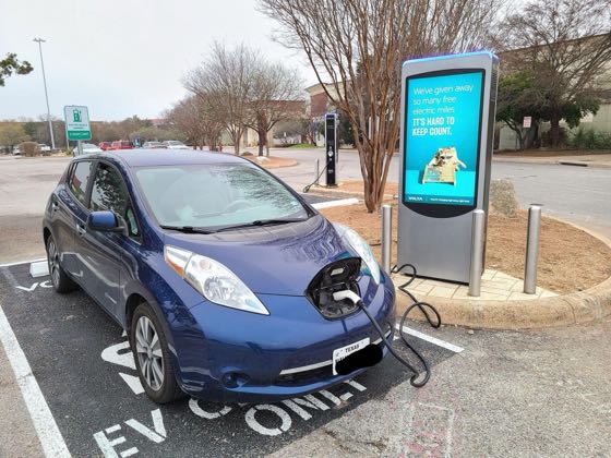 EV charger at The Shops at La Cantera - Pottery Barn