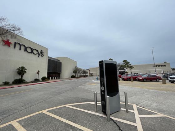 EV charger at Willowbrook Mall - Macy's