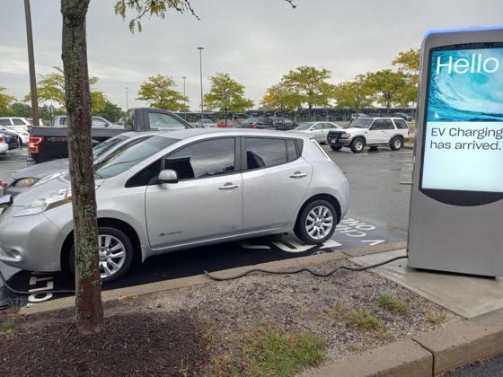 EV charger at Woodbridge Center - Dick's Sporting Goods