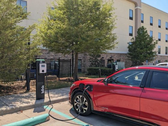 EV charger at Hampton Inn & Suites Trophy Club