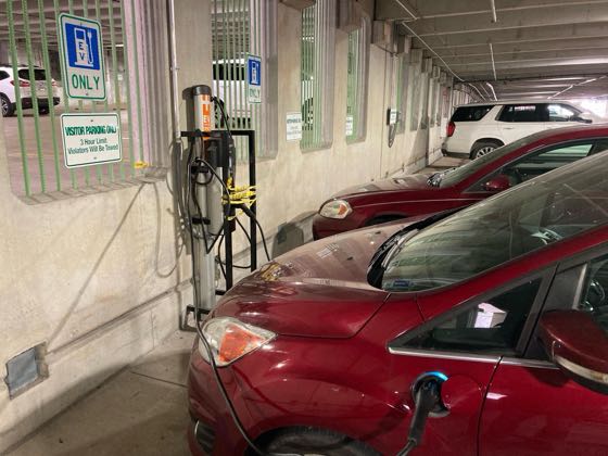EV charger at Skyline Garage