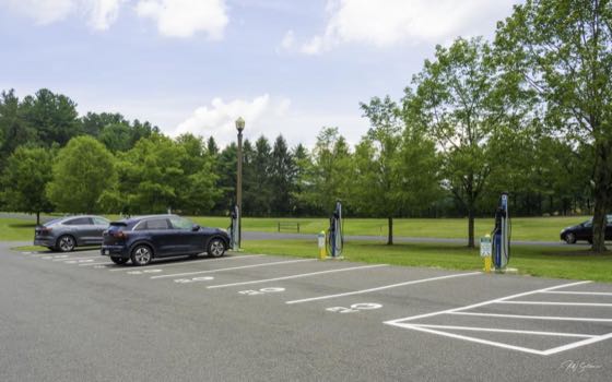 EV charger at Norman Rockwell Museum