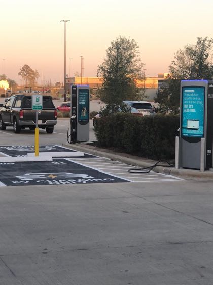 EV charger at The Market at Springwoods Village (1)