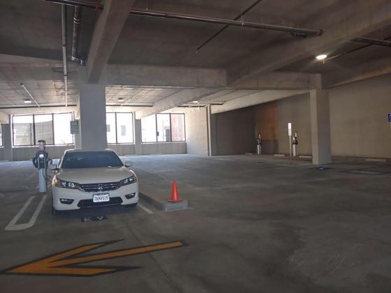 EV charger at Uptown Whittier Parking Lot