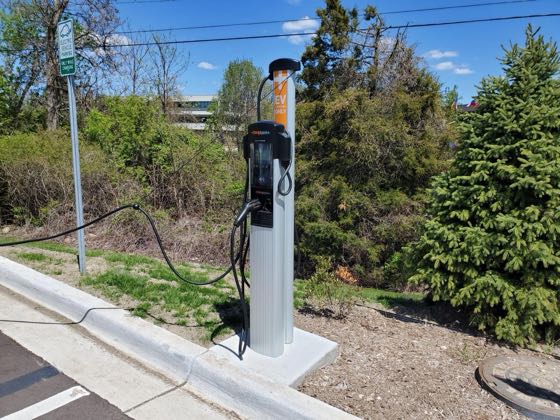 EV charger at Amy Van Andel Library