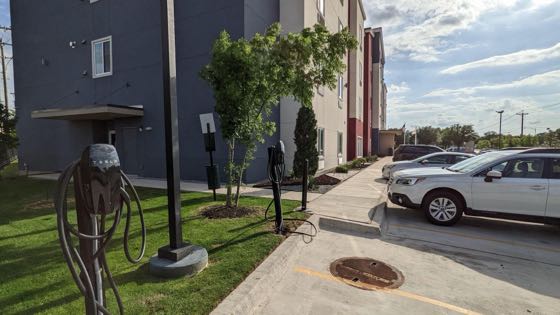 EV charger at Candlewood Suites DFW West - Hurst