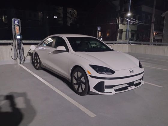 EV charger at Pottsville Parking Garage