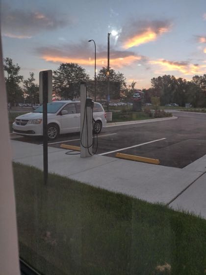 EV charger at Hampton Inn & Suites