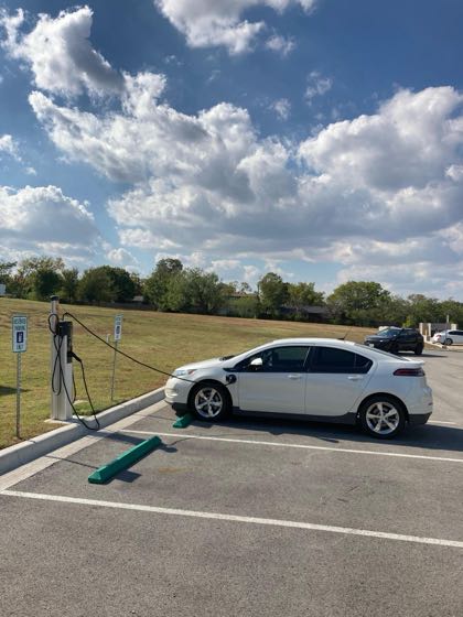 EV charger at Farmers Branch / Manske Library