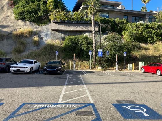 EV charger at 8459 Sunset Blvd Parking Lot