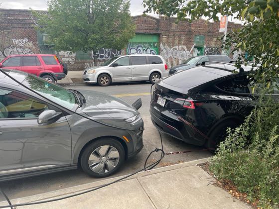 EV charger at Norman Ave Parking/Charging