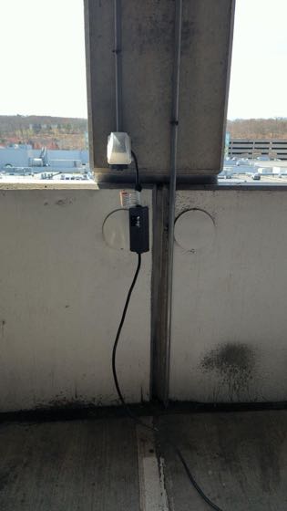 EV charger at Mohegan Sun Winter Garage