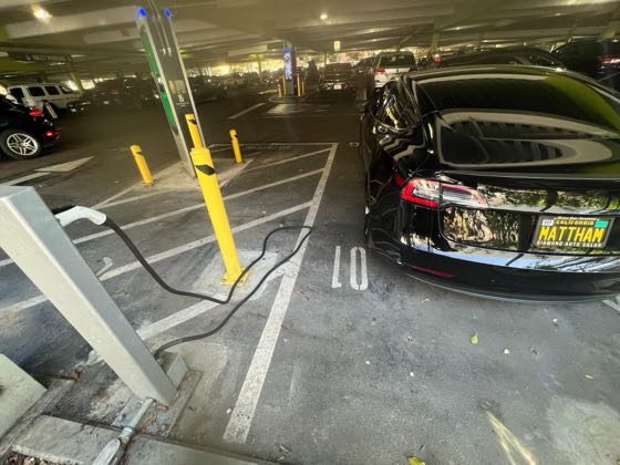EV charger at Sherman Oaks Mall