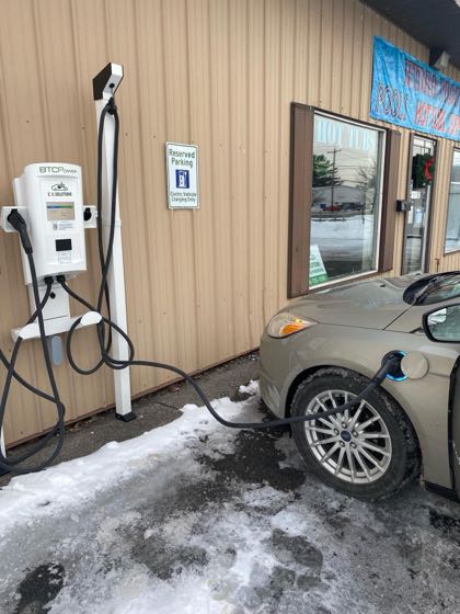 EV charger at Hydro Pros