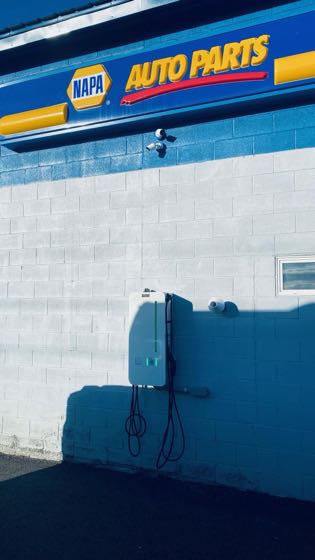 EV charger at Napa Auto Parts