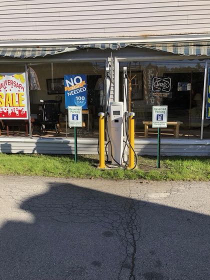 EV charger at Livingston's Furniture