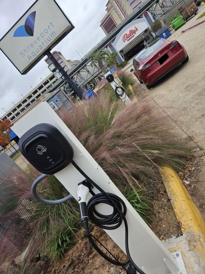 EV charger at Shreveport Aquarium
