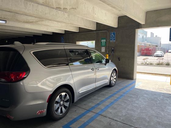 EV charger at Harbor UCLA Medical Center - Lot D