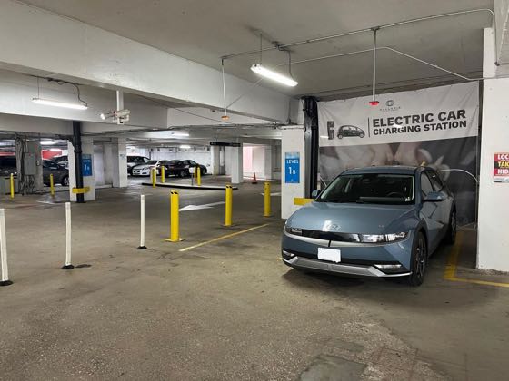 EV charger at Two Galleria Office Tower