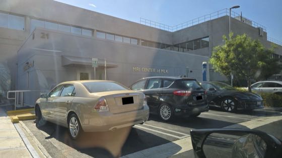EV charger at MLK JR Hospital - MRI