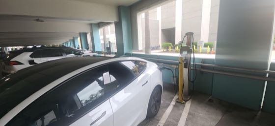 EV charger at Aquarium Parking