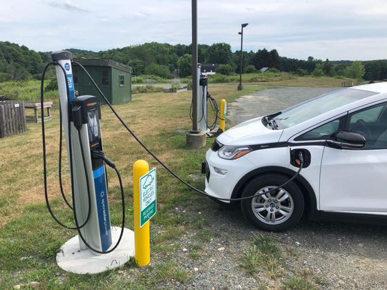 EV charger at Robert C Parker School