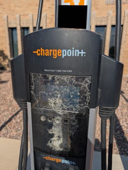 EV charger at Fox Metro Water Reclamation District