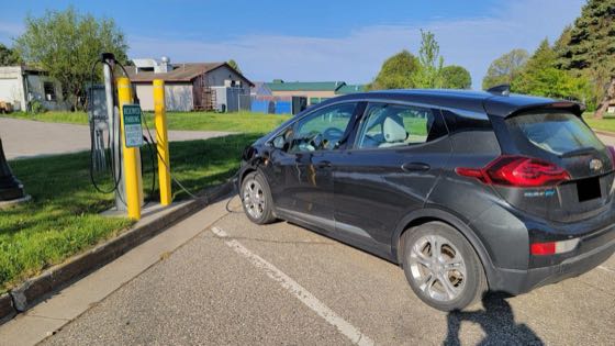 EV charger at Spring Lake Parking Lot