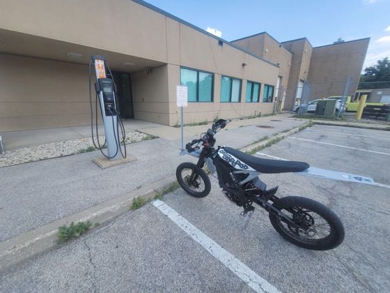EV charger at Cook County Hwy Department