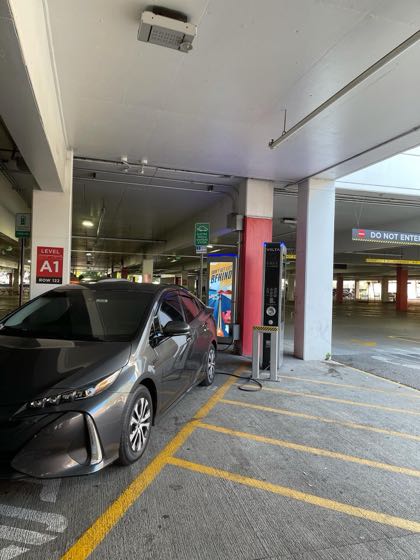 EV charger at Glendale Galleria - West Garage - North