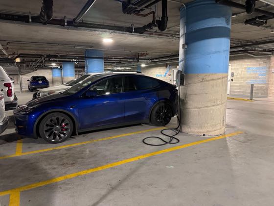 EV charger at Washington Blvd Parking/Charging