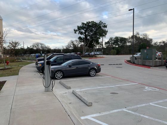 EV charger at Cardinal Point Apartments