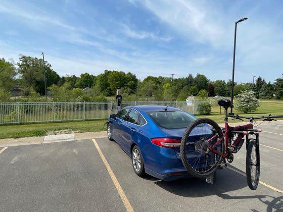 EV charger at Sarah Banks Middle School