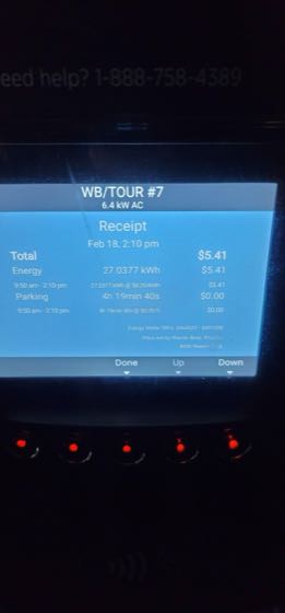 EV charger at Warner Bros Studio Tour Garage