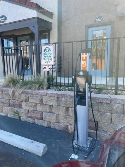 EV charger at The Arts Apartments At South Austin