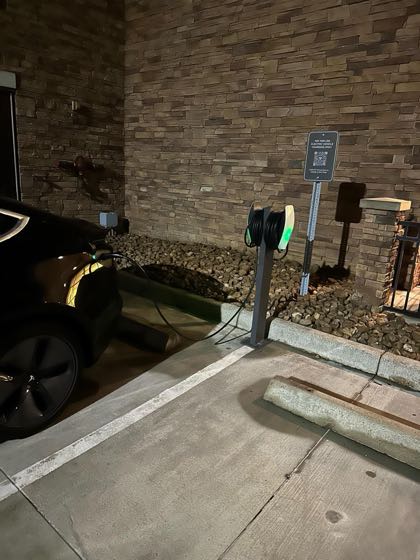 EV charger at Hyatt Place Houston / The Woodlands