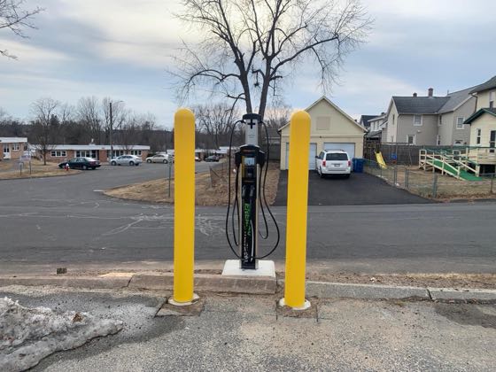 EV charger at Russo Opticians