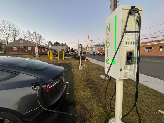 EV charger at Noble Gas & Convenience