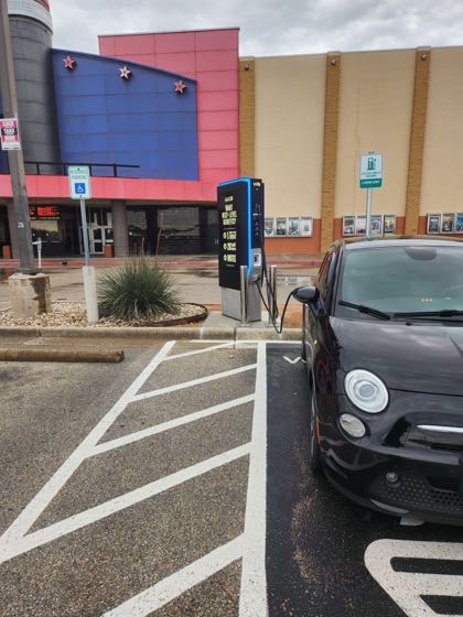 EV charger at Cinemark 20 & XD