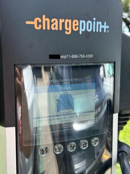 EV charger at IKEA