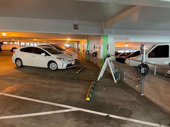 EV charger at LAX - P2B Garage Level 2 & 3