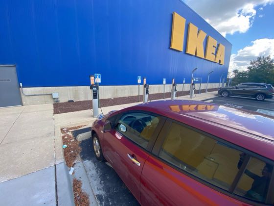EV charger at IKEA Bolingbrook
