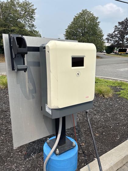 EV charger at Volkswagen of Nanuet