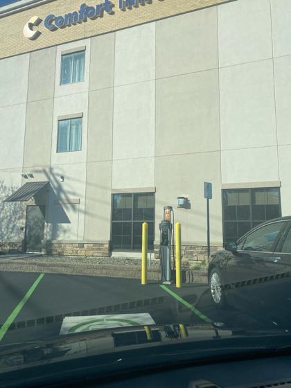 EV charger at Comfort Inn & Suites Schenectady Scotia